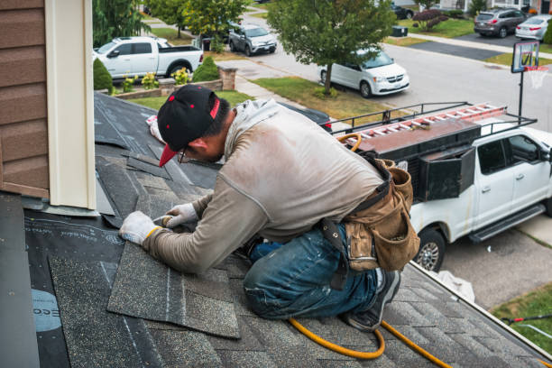Professional Flat Roof Repair technician working in Richville, OH
